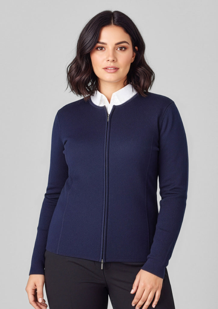 Womens 2-Way Zip Cardigan