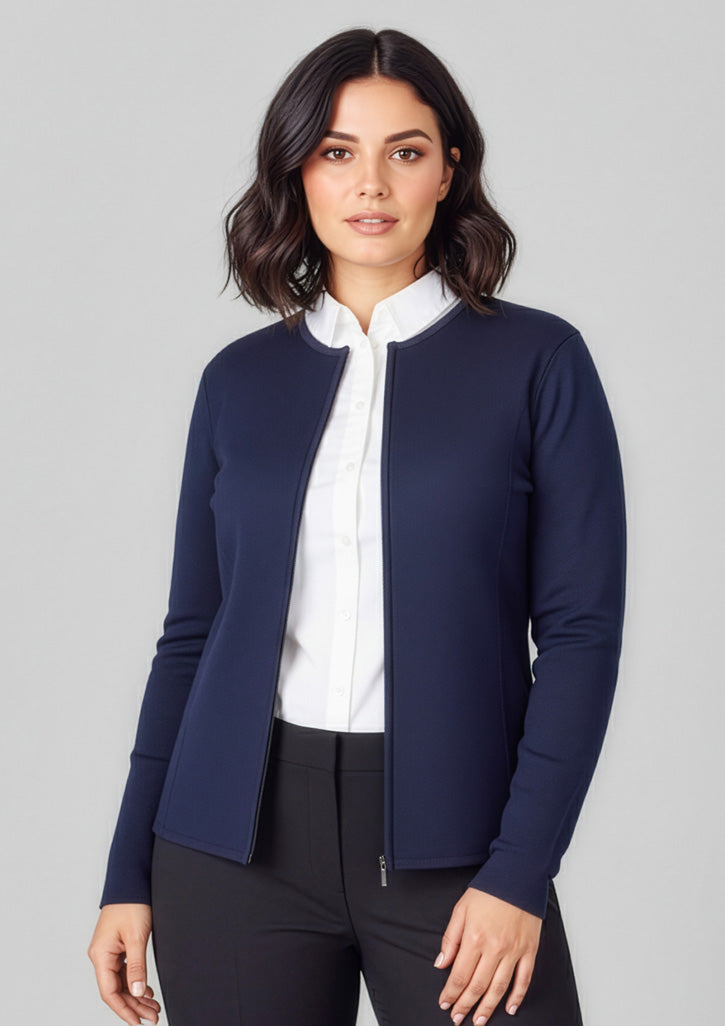 Womens 2-Way Zip Cardigan
