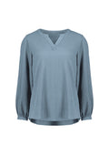 Womens Ruche Long Sleeve Blouse