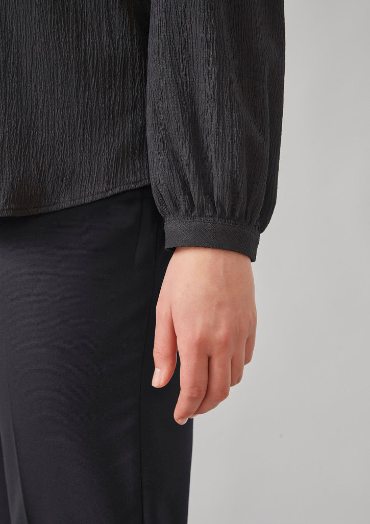 Womens Ruche Long Sleeve Blouse