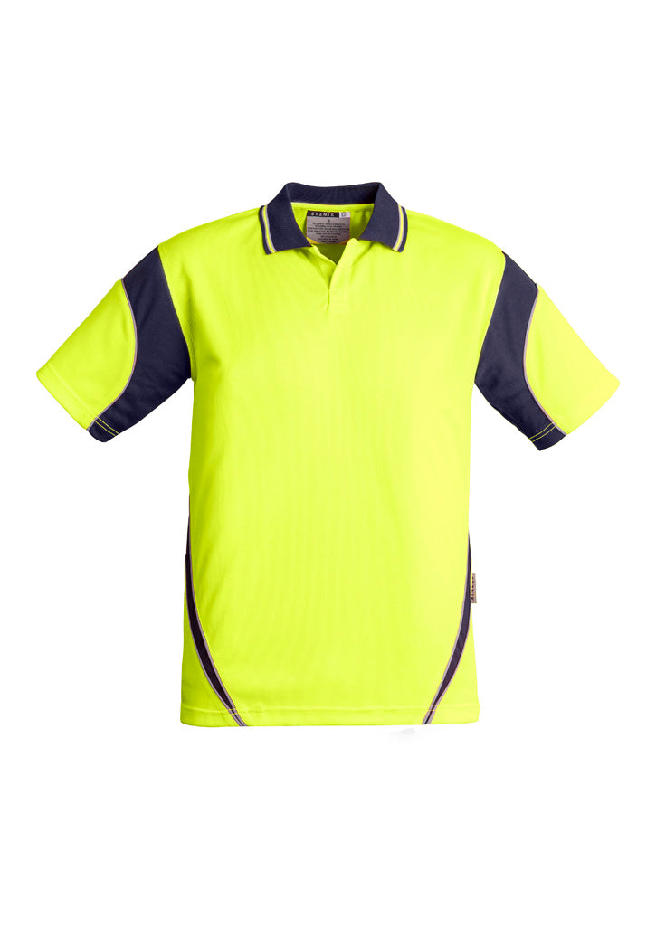 Mens Hi Vis Aztec Short Sleeve Polo