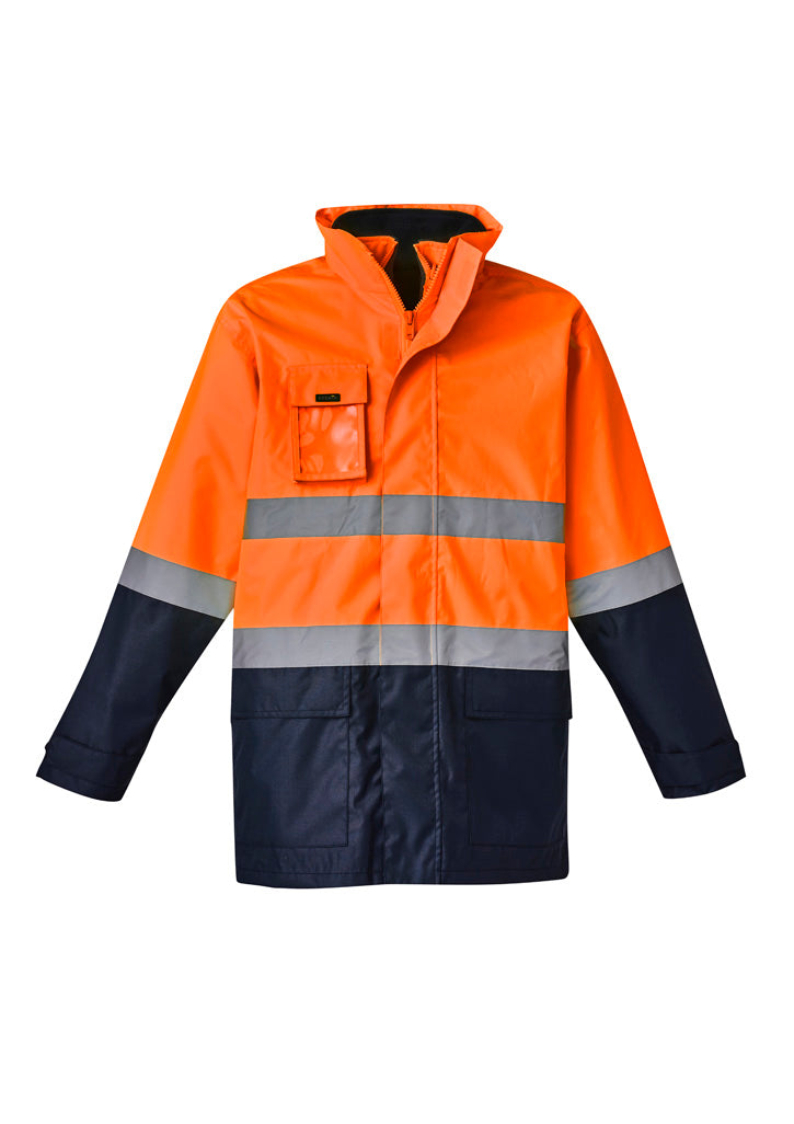 Mens Hi Vis Basic 4 In 1 Waterproof Jacket