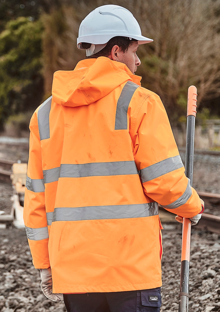 Unisex Hi Vis VIC Rail 4 In 1 Waterproof Jacket