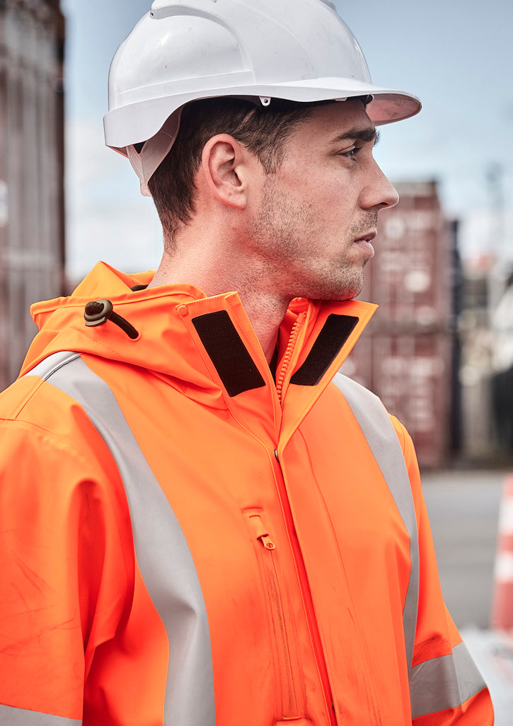 Mens Hi Vis X Back Heavy Duty Waterproof Jacket