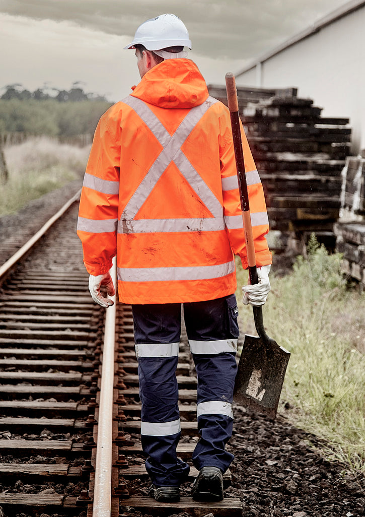 Mens Hi Vis X Back Ultralite Waterproof Jacket