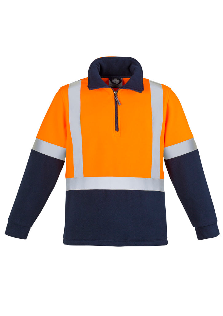 Unisex Hi Vis Polar Fleece Pullover - Shoulder Taped