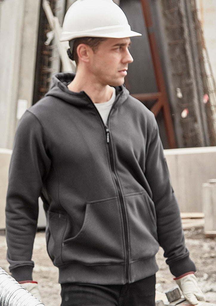 Unisex Zip Front Multi-Pocket Hoodie